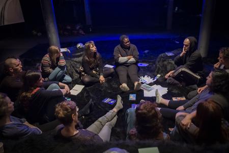 School of darkness, workshop by Sepake Angiama in 2019 (photo: Bea Borgers).